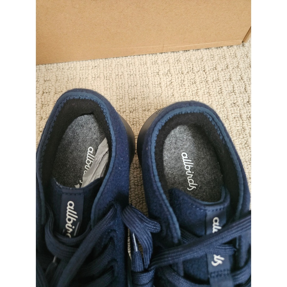 Allbirds Wool Runner Women 7.5 Navy Blue Like New Sustainable Sneakers - Picture 5 of 8